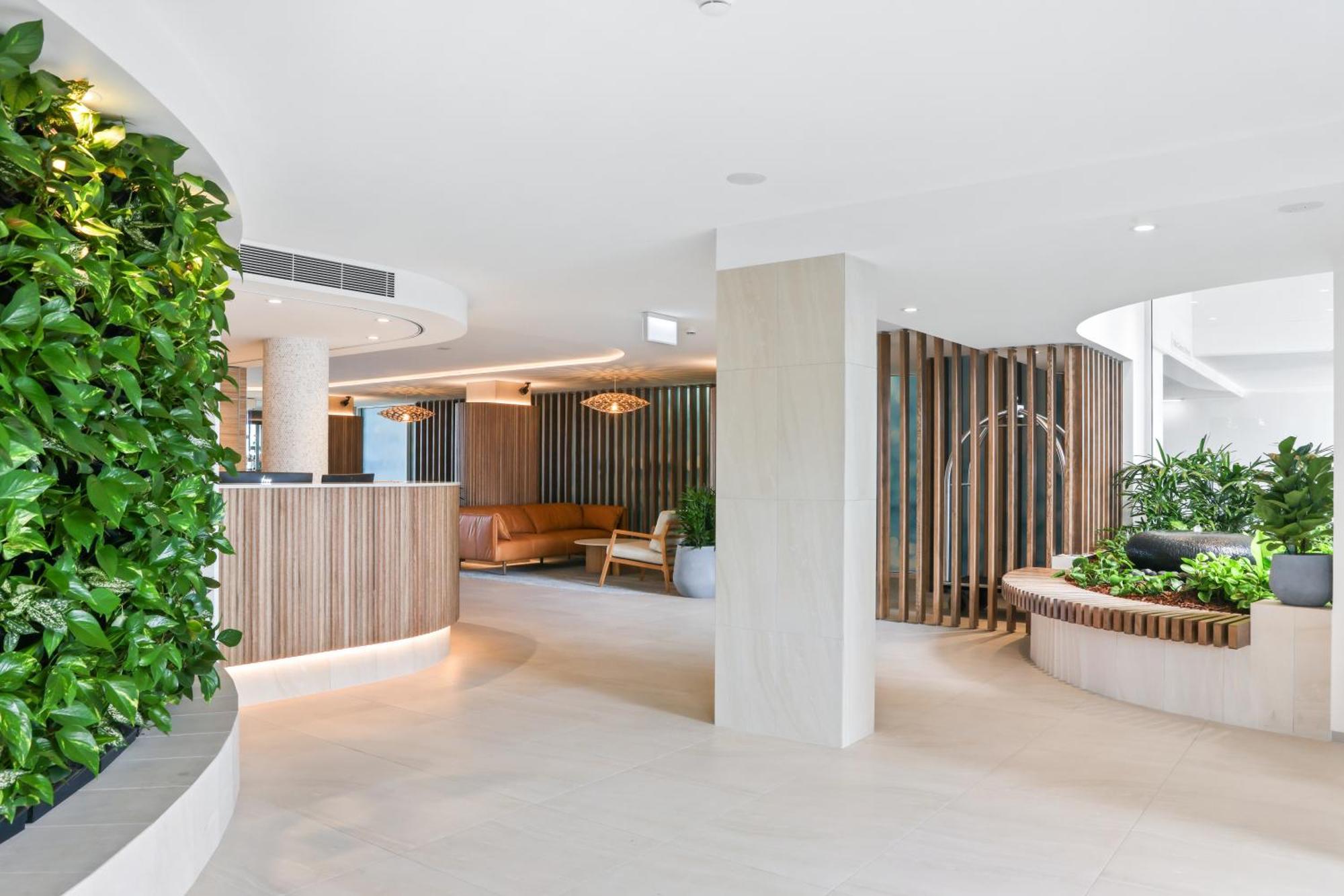 Rumba Beach Resort Caloundra Luaran gambar The lobby of the new building